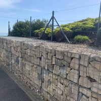 Boîte en gabion métallique soudée 200x100x50, mur de soutènement, remplissage de pierres, décoration, plateforme, dispositif, gabion soudé