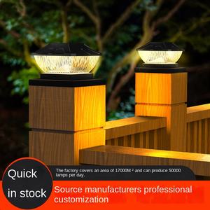 Solar DC IP65 LED Outdoor Waterproof Column Cap Lamp <b>for</b> Garden Deck Courtyard & <b>Fence</b> Decoration - Product Image 2