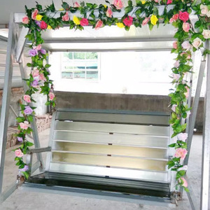 Rosa artificiale in rattan per matrimoni, pianta finta da soffitto, rampicante in plastica, per decorazioni interne/esterne - Product Image 4