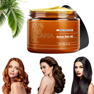 ครีมบำรุงผมสูตรธรรมชาติ 100% น้ำมันบาตานาแท้ <span class=keywords><strong>ราคา</strong></span>โรงงาน OEM ช่วยลด<span class=keywords><strong>ผม</strong></span>ชี้ฟู ขจัดรังแค เสริมสร้างความแข็งแรงให้รากผม - Product Image 1