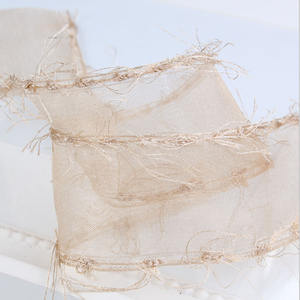 Transparent maille frange sangle bricolage à la main cheveux accessoires matériel arc cadeau Bouquet emballage rubans dentelle - Product Image 5