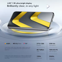 Versión Global POCO M8 Pro 5G LTE, Teléfono Móvil con Snapdragon 7s Gen 4 Octa Core, Pantalla AMOLED de 6.83 Pulgadas y 120Hz, Carga Rápida de 100W