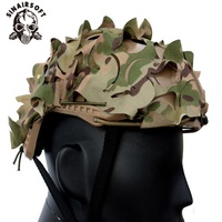 Housse de casque tactique FAST en tissu camouflage 3D pour le paintball, équipement de défense personnelle, accessoires