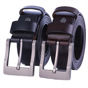 Cinturón de Cuero Vacuno Vintage para Hombre, con Hebilla de Aleación, Transpirable, Cómodo, Talla y Color Personalizables - Product Image 3