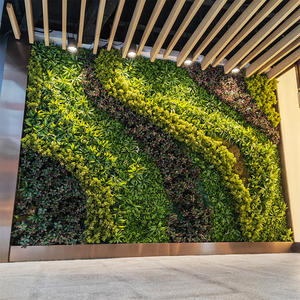 屋外装飾用 グリーンウォール背景 人工ツゲパネル 緑の植物 花の壁 - Product Image 2