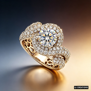 <b>Custom</b> Silver/10K/14K/18K Solid Gold 2 Carat VVS-VS Quality Round Lab Grown Brilliant Cut Diamond engagement <b>Ring</b> - Product Image 4