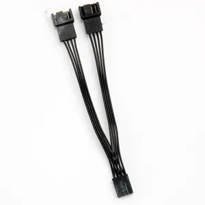 4Pin Fan PWM Cable 1 to 2 way 4 Pin 3Pin Power Supply Extension Cable 4P Cooler Port Multiplier Female to Male Cooling Fan Cable