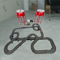 Jeu de course de tambours doubles interactif et compétitif pour deux joueurs, équipement de terrain de jeu intérieur