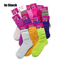 Chaussettes basses en coton pour femmes Design quantité minimale de commande Scrunch Chaussettes unisexe Vente en gros Fabricant Stock Slouch