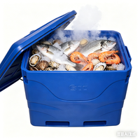 Glacière isotherme pour fruits de mer avec glace, boîte de conservation au frais pour bateaux de pêche et transport de poissons marins