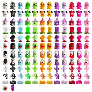 Halloween Squeeze Squishy Capsule Toys, TPR <b>Stretch</b> Ghost Bat Pumpkin Fidget Ornament, Vending <b>Machine</b> Toy Gifts for Girls - Product Image 2