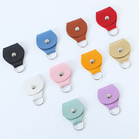 Tas Tangan Mini Kulit PU Berbagai Warna Dompet Koin Bentuk Gantungan Kunci Ringan Desain Timbul Aksesoris Dekorasi Kartun