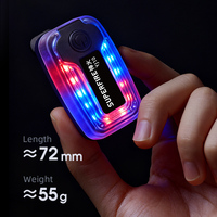 YJ10 Lampe de sécurité et d'avertissement multifonctionnelle rechargeable à 360° rotative pour le camping, visibilité 500m, étanche IP54