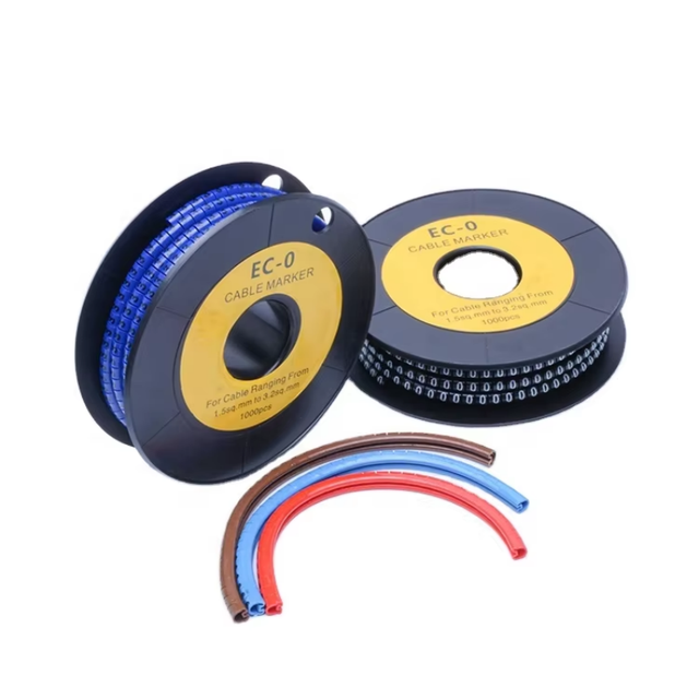 Electrical Ec-0,1,2,3 Cable Marker With Different Colors Ec Type Cable Markers