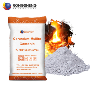 Vật liệu chịu lửa Corundum <span class=keywords><strong>mullite</strong></span> cường độ cao cho nồi hơi lò công nghiệp Corundum thấp xi măng chịu lửa đúc - Product Image 1