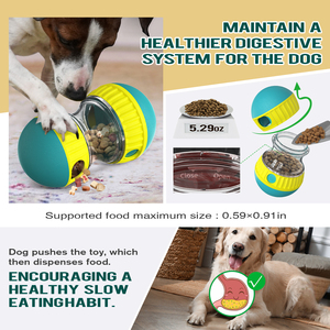 Vente chaude Fun Play Pet Mangeoire Lente <span class=keywords><strong>Chien</strong></span> Chat Bols <span class=keywords><strong>pour</strong></span> Moyen Petits Chiens Chats vert Super balle mangeoire - Product Image 4