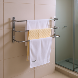Toallero de Tres Niveles de 40 cm, Acero Inoxidable 304, Pulido a Mano, Barras para Toallas de Baño Montadas en la Pared - Product Image 2