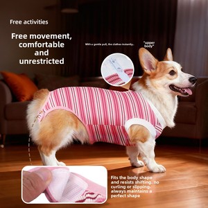 חליפת עיקור לכלבים נוחה ונושמת לאחר ניתוח, מונעת ליקוק, מכנסיים סניטריים לגמילה לחיות מחמד, לכלבים קטנים ובינוניים - Product Image 5