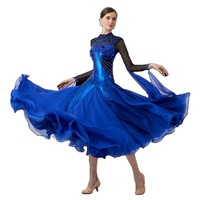 B-23171 personnalisé nouvelle robe de danse de salon standard international robes de danse de salon en soie perlée de haute qualité à vendre