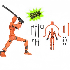 <span class=keywords><strong>Action</strong></span> <span class=keywords><strong>Figure</strong></span> Lucky 13 in Kit Non Assemblato, Giocattolo DIY Multi-Articolato e Movibile con Accessori, Decorazione <span class=keywords><strong>da</strong></span> Scrivania - Product Image 3