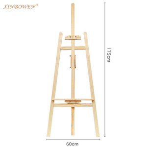 Xin Bowen 175 cm Caballete de madera Soporte Caballete de piso Altura ajustable Caballete de artista para exhibición de pintura - Product Image 1
