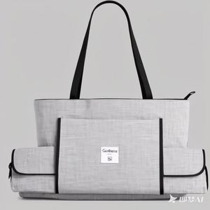 Sac de sport et de yoga en toile polyester de luxe, personnalisé, pour femme, avec support pour tapis de yoga, vente en gros, certifié BSCI - Product Image 1