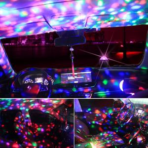 Mini-projecteurs LED USB Crystal Flash pour scène, DJ, rétro, <span class=keywords><strong>POJ</strong></span> avec boule à mouvement sonore, IP65, pour discothèque et fêtes à domicile - Product Image 2
