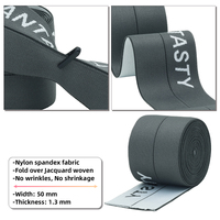 Bande élastique pliable de haute qualité de 50 mm pour accessoires vestimentaires, ceinture, vêtements de sport, yoga, sangle souple et durable.