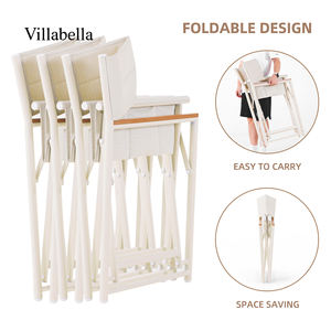 Fauteuil d'extérieur moderne en aluminium Patio meubles de jardin pliable extérieur chaise de directeur pour balcon d'hôtel - Product Image 3