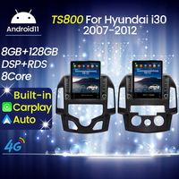 Radio de Coche Android de 9.7 Pulgadas con GPS y Navegación para Hyundai I30 2007-2012, CarPlay Inalámbrico, USB, Tarjeta TF, Audio Estéreo para Auto