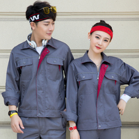 Tenue de Travail Industrielle Personnalisable avec Logo – Ensemble Veste et Pantalon Cargo Professionnel de Sécurité Printemps-Automne