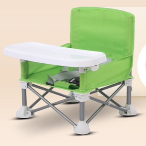 Hochwertiger Klappbarer Kunststoff-PVC-Rückenlehnenloser Babyhochstuhl für Innen und Außen Tragbarer Niedriger Sitz Strandstuhl - Product Image 3