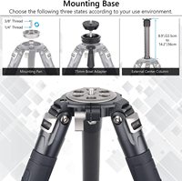 AS95C pour trépied professionnel en fibre de carbone robuste, support de caméra reflex numérique, tête sphérique, charge maximale 40 kg/88 lb C919
