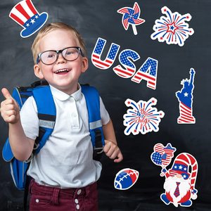 Pegatina Magnética Decorativa Patriótica DAMAI, Calcomanías para Puerta con Bandera Americana del 4 de Julio, para Decoración del Hogar y Artículos para Fiestas del Día de la Independencia - Product Image 5