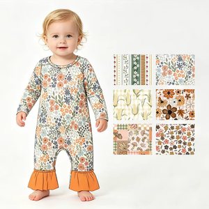 Pre-venta de Ropa de Boutique: Nuevos Diseños de Rompers con Volantes para Bebés Niñas, Ropa de Otoño al por Mayor, Ropa de Fábrica para Bebés y Niños Pequeños - Product Image 2