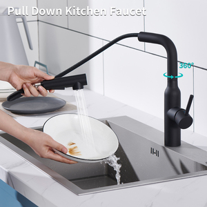 304 thép không gỉ kéo ra Hot & Cold nước Mixer Vòi Nước Nhà Bếp - Product Image 2