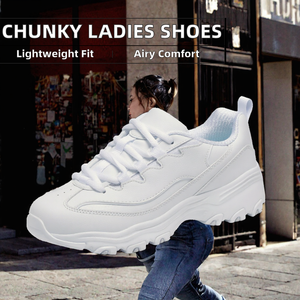 Baskets Chunky Femme à Blocs de Couleurs Personnalisés, Plateforme Respirante, Chaussures Décontractées de Marche Style Dad Shoes - Product Image 2