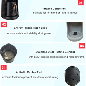 4 en 1, nuevo modelo, máquina de café, taza de plástico, 300ML, 600W, cafetera de pavo - Product Image 3