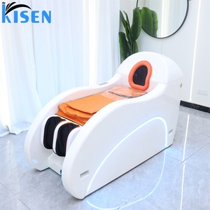 KISEN Electric Beauty Salon Furniture Automatic Head Spa Hair Washing Basin Electric Full Body Massage Head Spa Shampoo <b>Bed</b> - Product Image 3