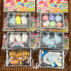 Jouets en TPR Mini Taba Mochi en gros, jouets Kawaii de simulation alimentaire, sacs cadeaux pour fêtes, cadeaux d'anniversaire unisexes, jouets anti-stress Squishies - Product Image 6