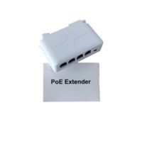 POE Extender 3 Port 10/100MB, Repeater Poe Gigabit 250 Meter Extender VLAN untuk sistem keamanan Cctv 1 in 3 Out