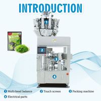 Emballage rotatif entièrement automatique de tacos de fromage de brocoli de nourriture préfabriquée Machine de remplissage de soupe de boeuf et de légumes