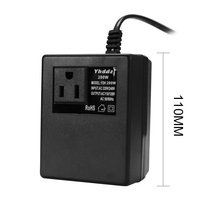 Convertisseur de tension 200W 220V vers 110V Transformateur abaisseur de tension Convertisseur de tension Adaptateur de voyage Prise EU/US/UK Maison