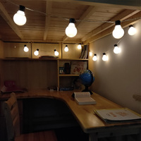 Guirlande lumineuse LED solaire extérieure haute luminosité 5,2 m étanche IP44 pour l'ambiance de la cour