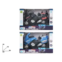 Moto de police avec lumières et sons, en plastique, fonctionnant sur piles 1,5 V, pour enfants de 8 à 13 ans