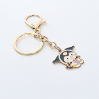 Nouveau Porte-clés Créatif en Métal Motif Animal de Dessin Animé Mignon, pour Voiture et Sac, Idéal comme Cadeau de Retour