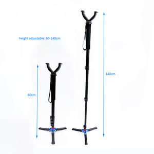 Monopode de bâton de tir de chasse de joug en V de rotation de <span class=keywords><strong>360</strong></span> degrés avec la base de support de trépieds - Product Image 2