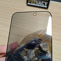 Protection d'écran en verre trempé anti-espion, anti-poussière et anti-regard indiscret Black Kingkong pour iPhone 17 Pro Max 15Promax 16 14 Film de confidentialité