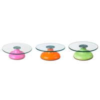 Support de décoration d'outils personnalisé de 12 pouces Base en verre trempé Giratoria Para Pastel Plateau tournant pour gâteau Fournitures de décoration de gâteau