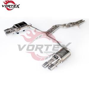 Système d'échappement Catback en acier inoxydable poli miroir Vortex avec télécommande pour AUDI A7 C8 3.0T 2019-2024 - Product Image 2